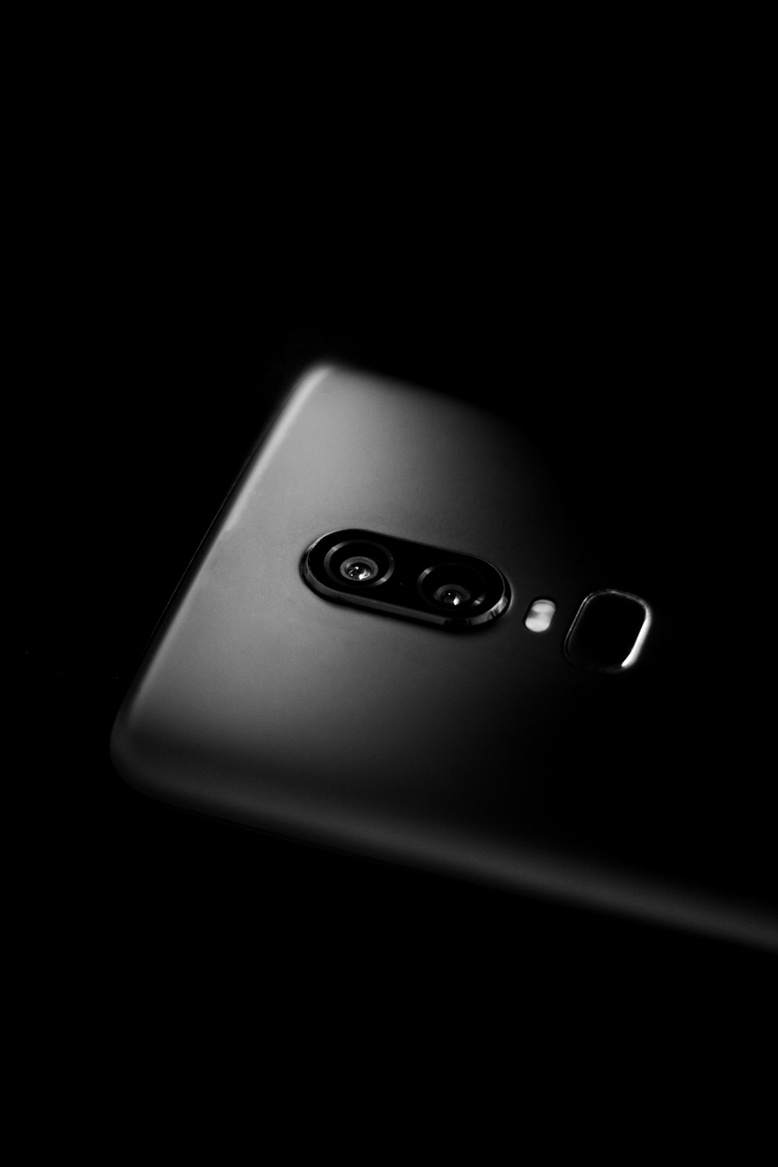 Smartphone on Black Background